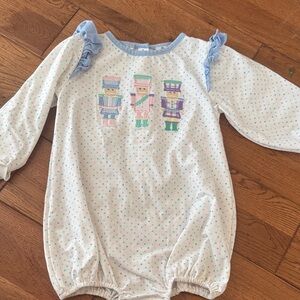 Purple Smocks Bubble with Nutcracker Design 2T